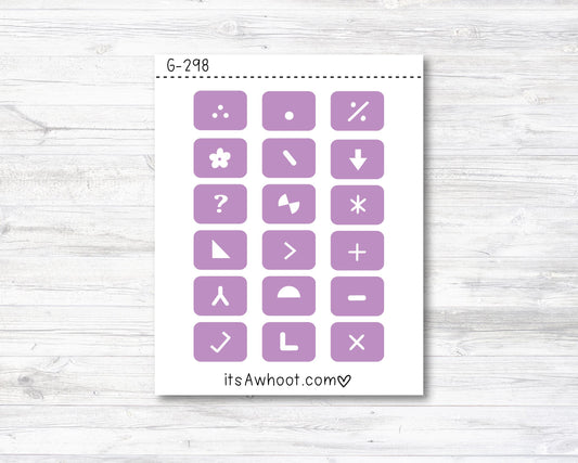 Diamond Painting Symbol Stickers (G298)