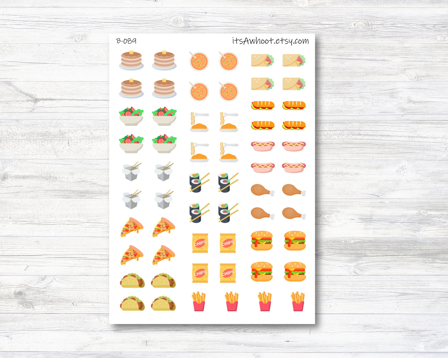 Foodie Stickers (B089)