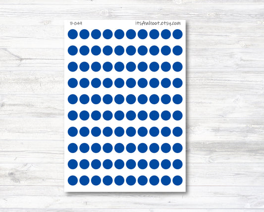 Blue Dot Stickers (B049)