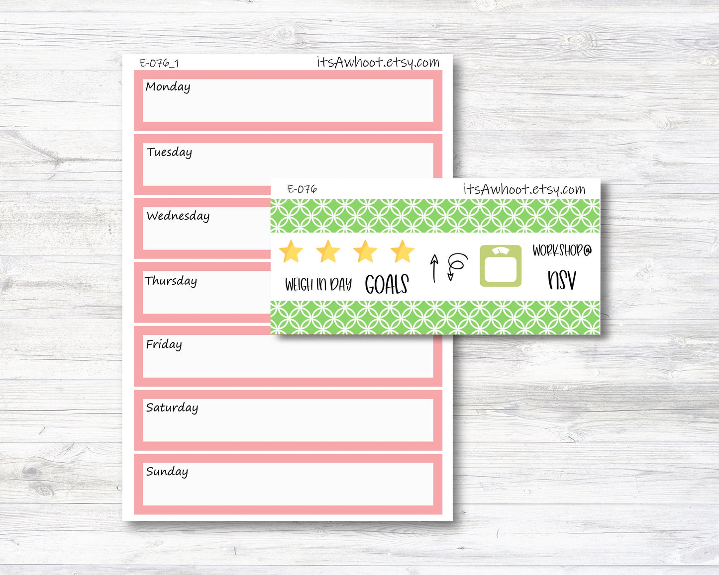 March Kit, St. Patrick's Day, Weight Loss Planner Stickers (B135-March2)