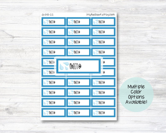 Swim Meet Planner Label Stickers - Multiple Color Options (G018)