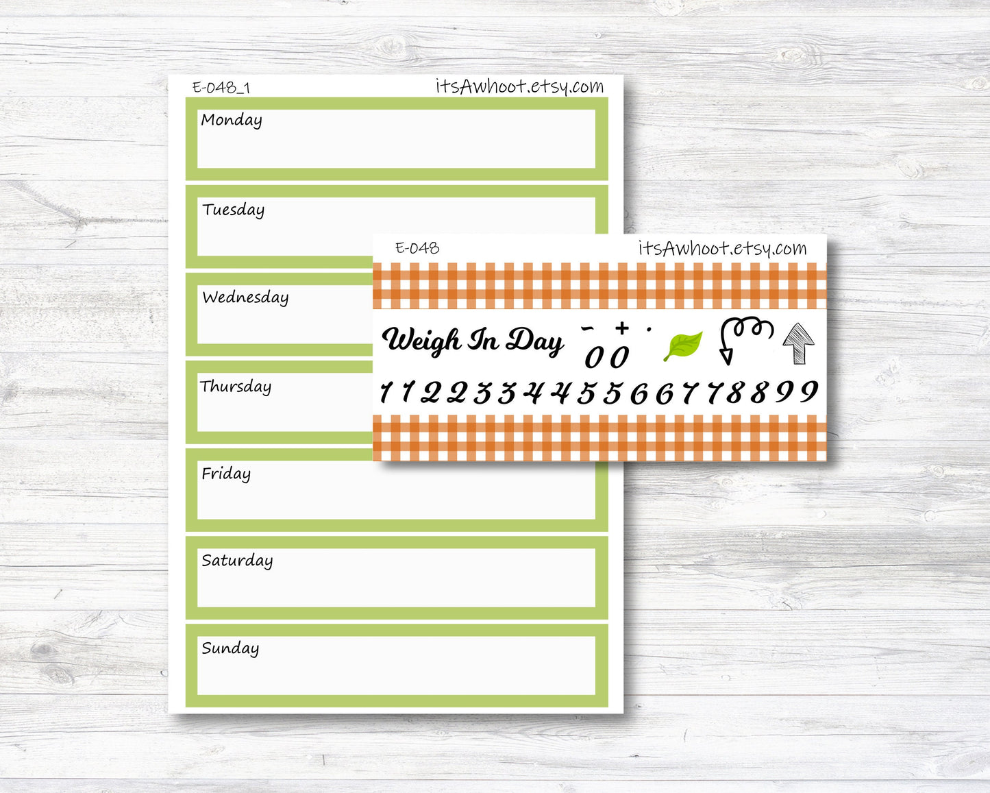 September Kit, Fall, Weight Loss Planner Stickers (B097)