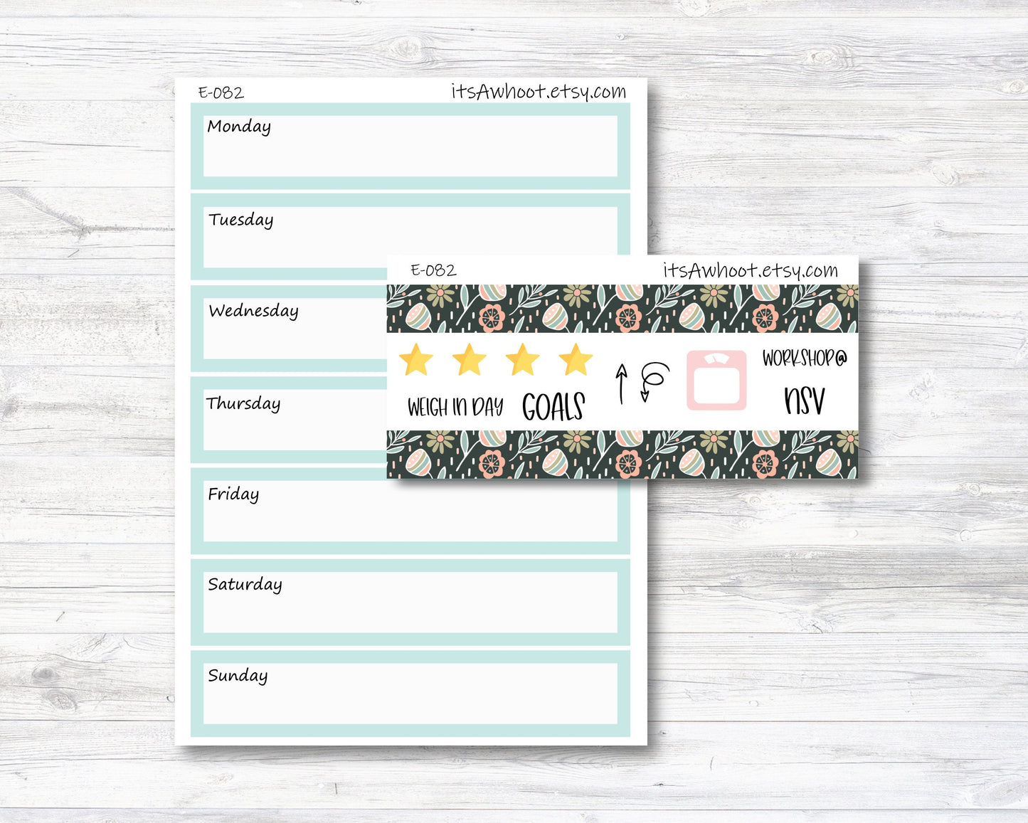 May Kit, Spring Mother's Day, Weight Loss Planner Stickers (B154-May2)