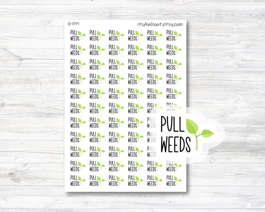 Pull Weeds Script Planner Stickers (G055)