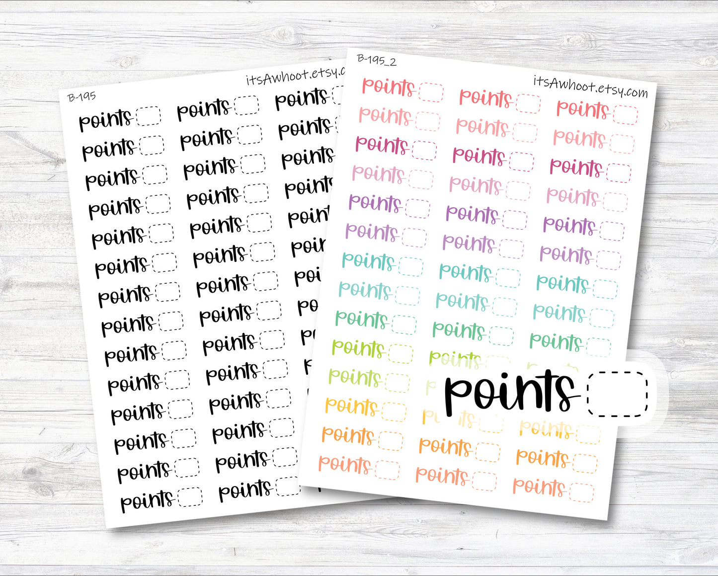 Points Stickers (B195)