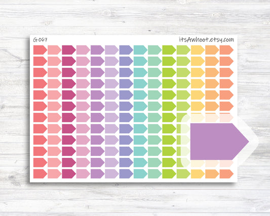 Appointment Time Arrow Planner Sticker - Blanks (G067)