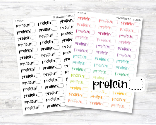 Protein Stickers, Protein Script Planner Stickers (B195_4)