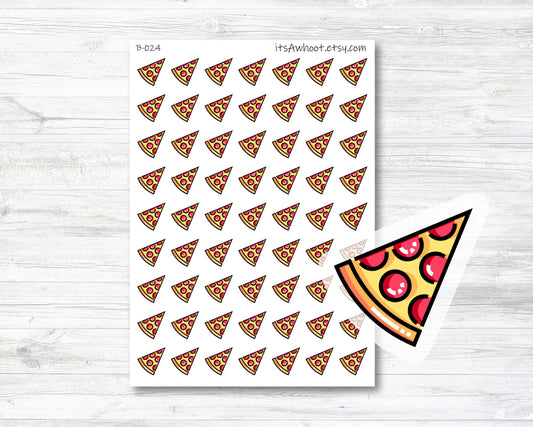 Pizza Stickers, Pizza Icon Stickers (B024)