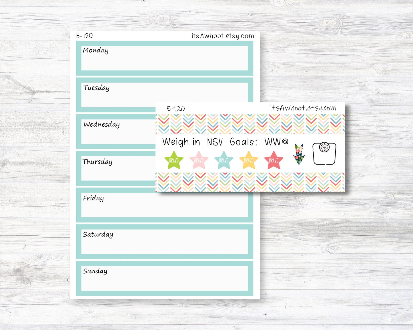 March Kit, Weight Loss Planner Stickers (B246-March3)