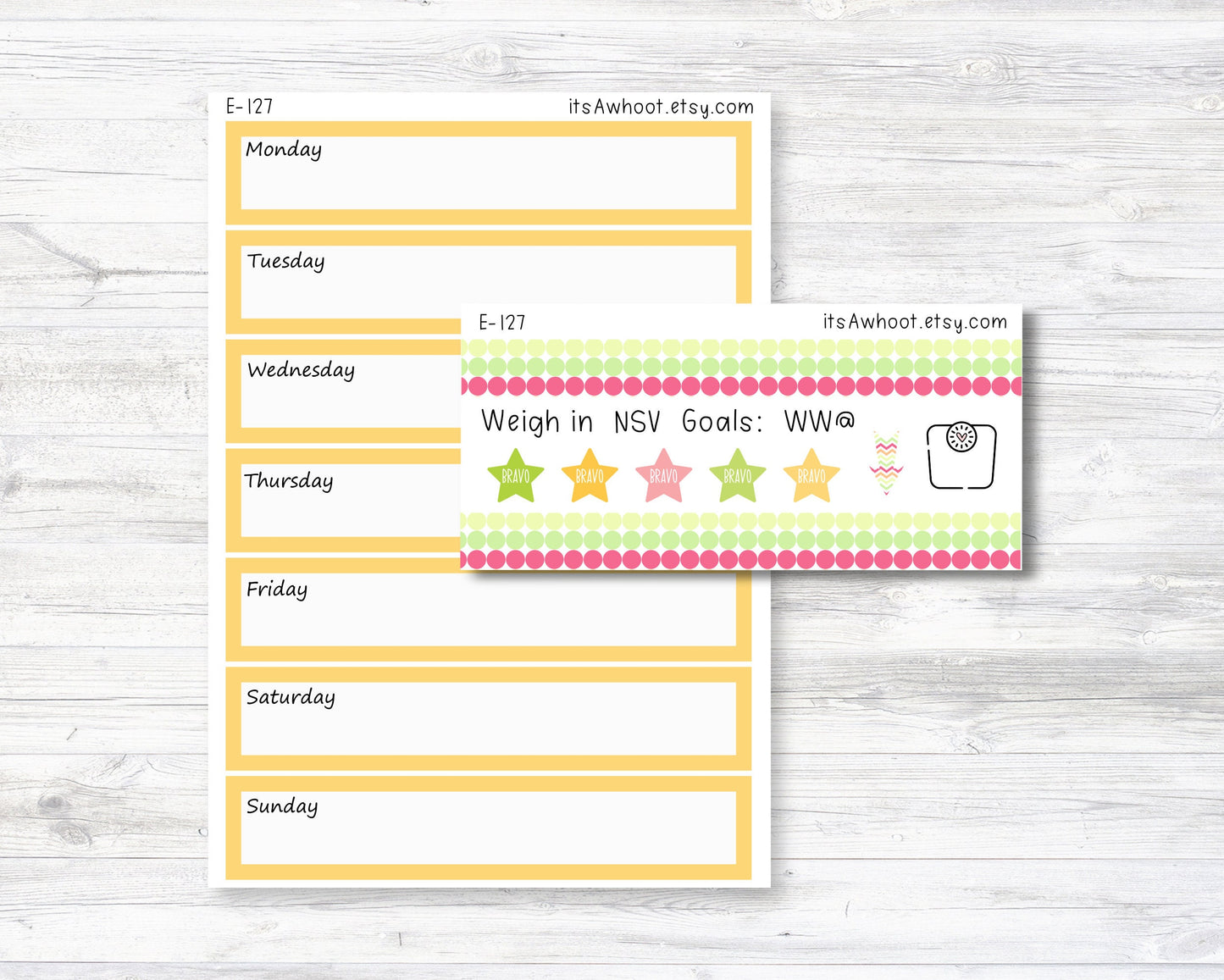 May Kit, Margarita Fiesta, Weight Loss Planner Stickers  (B257-May3)