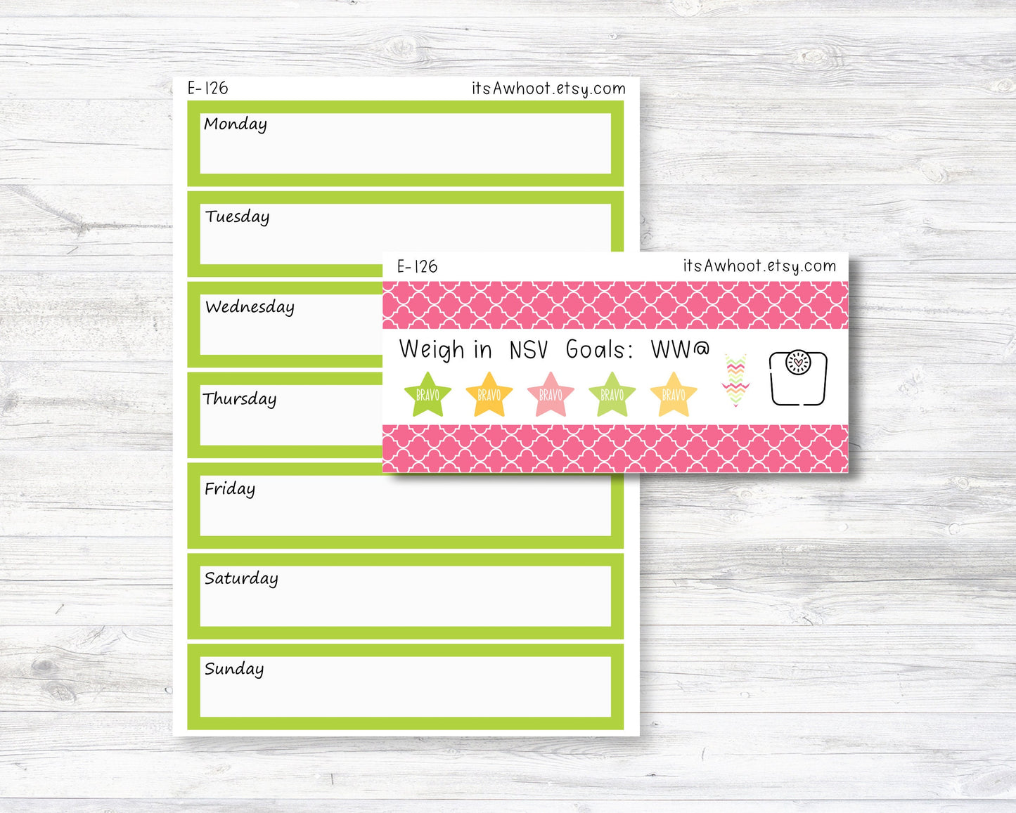 May Kit, Margarita Fiesta, Weight Loss Planner Stickers  (B257-May3)