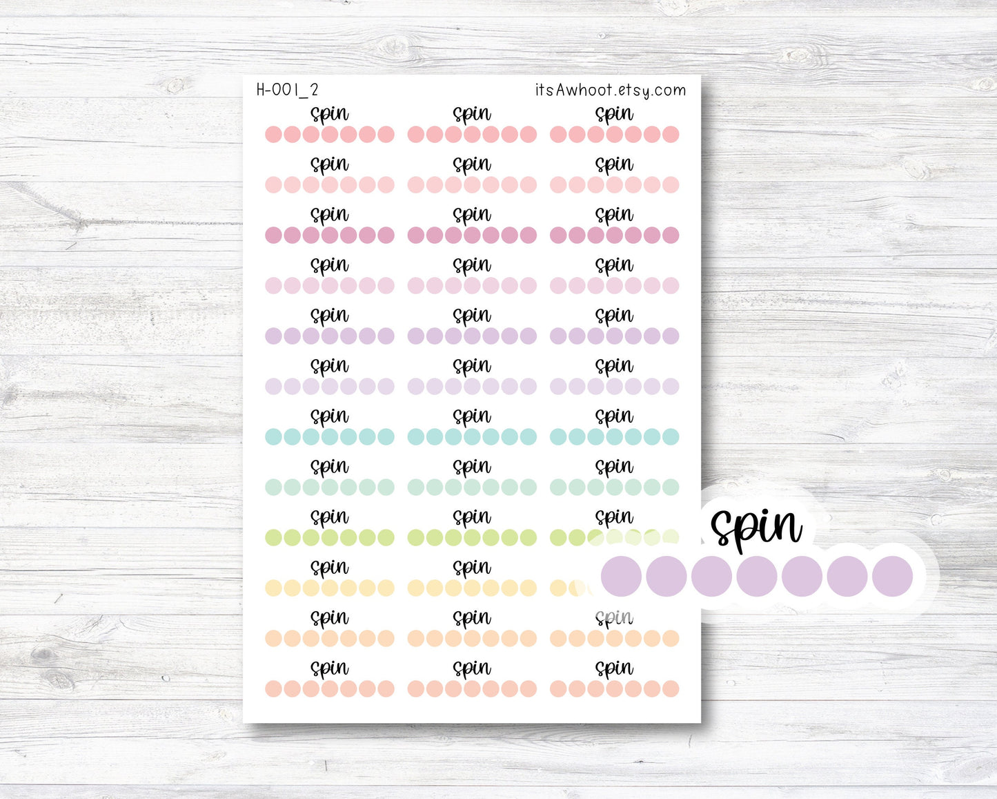 Spin Daily Habit Tracker (H001_2)