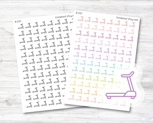 Treadmill Planner Stickers, Treadmill Icon Sticker (B037)