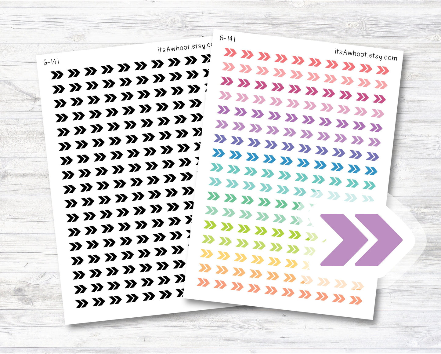 Small Arrow Planner Stickers (G141)