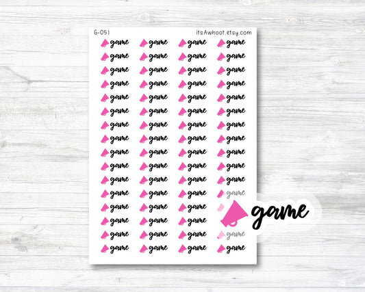 Cheerleading Game Planner Stickers (G051)