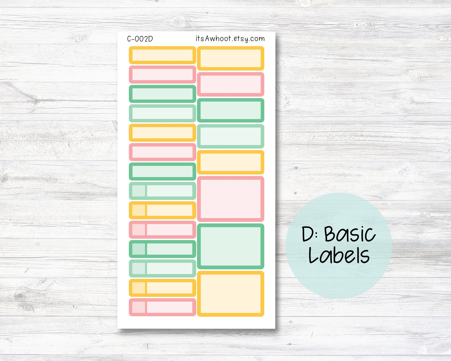 WEEKLY Kit Planner Stickers - "Tropical Fruit Summer" - Happy Planner CLASSIC - Vertical (C002)