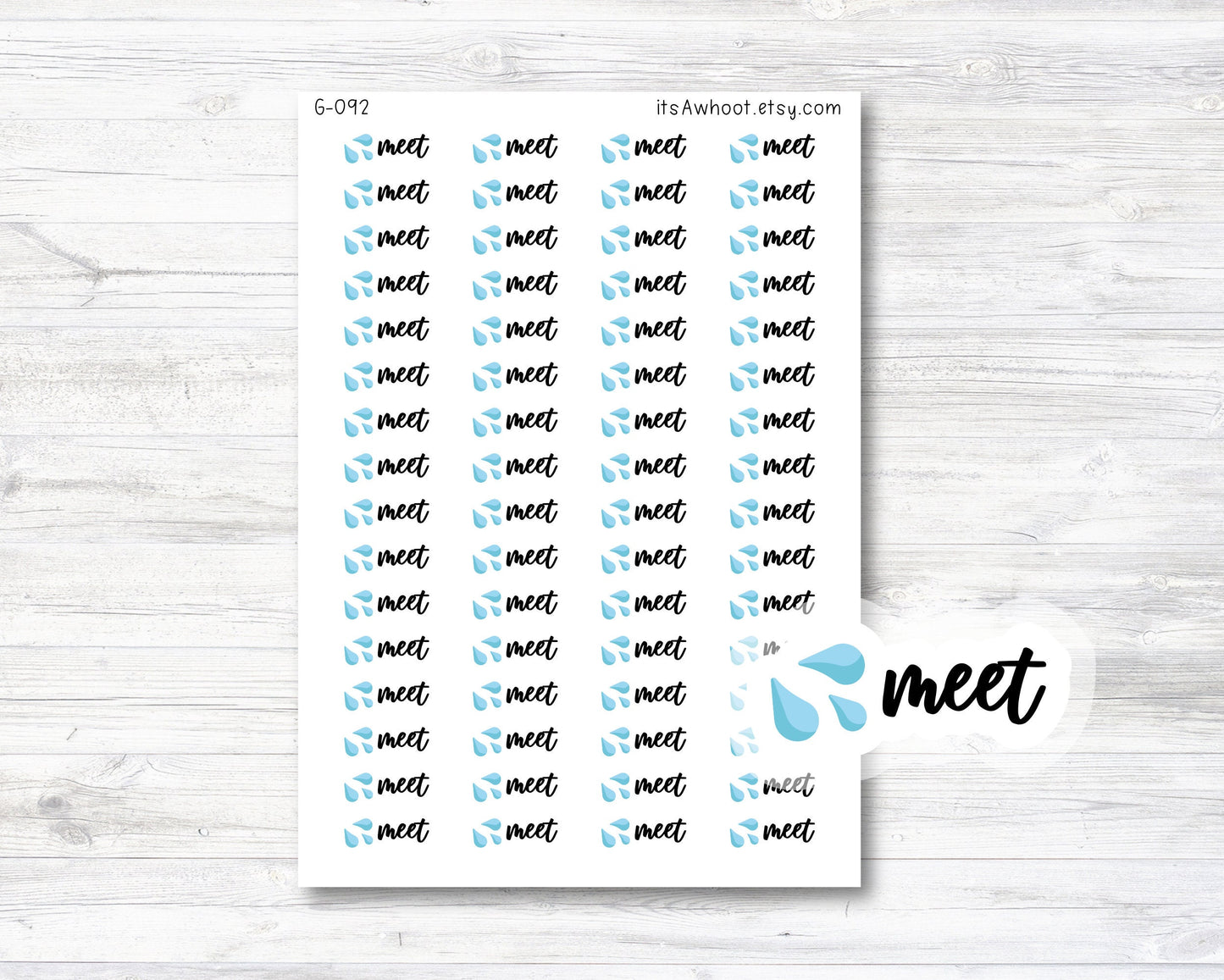 Swim Meet Planner Stickers, Swim Meet Stickers, Swim Team Stickers (G092)