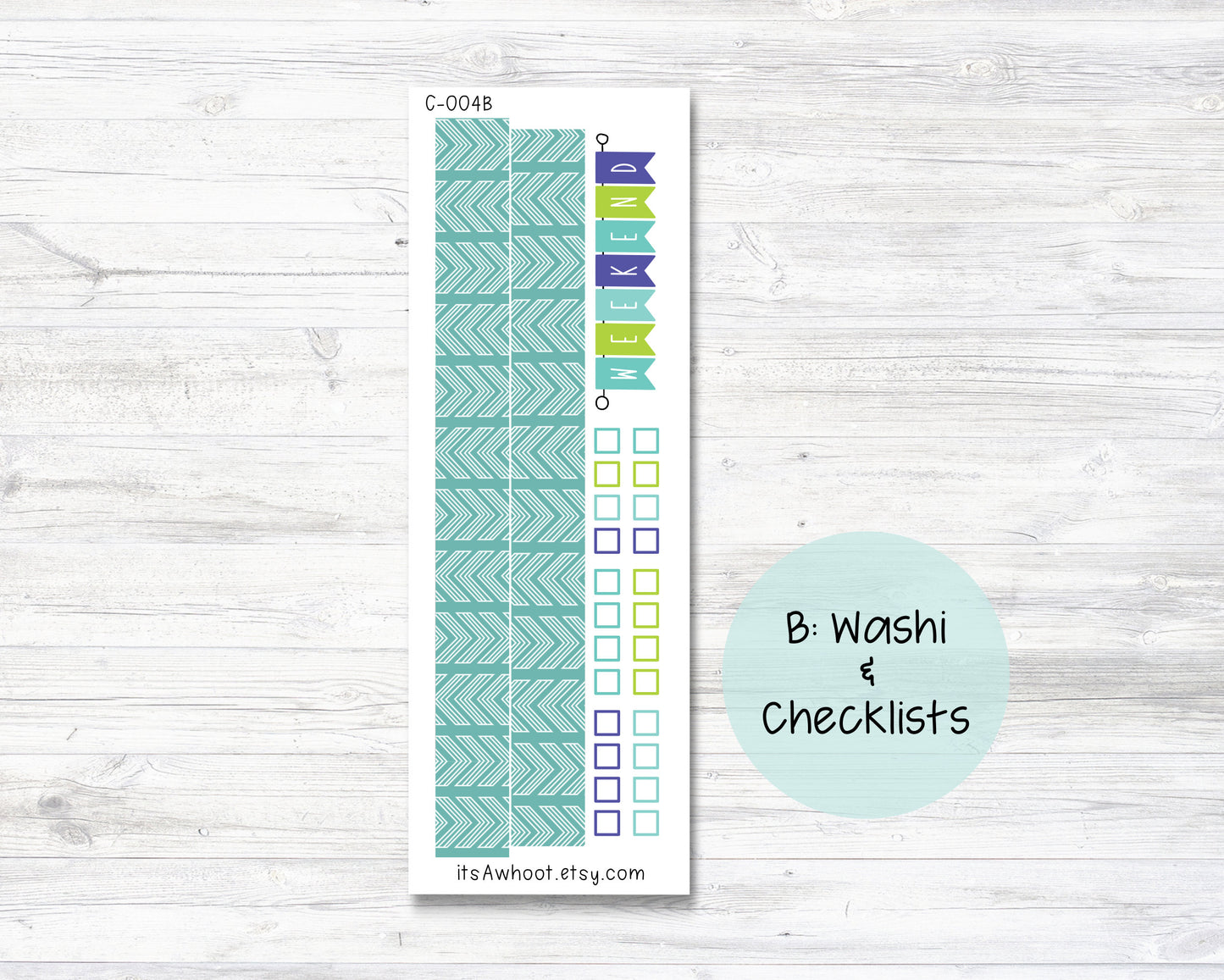 WEEKLY Kit Planner Stickers - "Double Arrow" - Happy Planner CLASSIC - Vertical (C004)