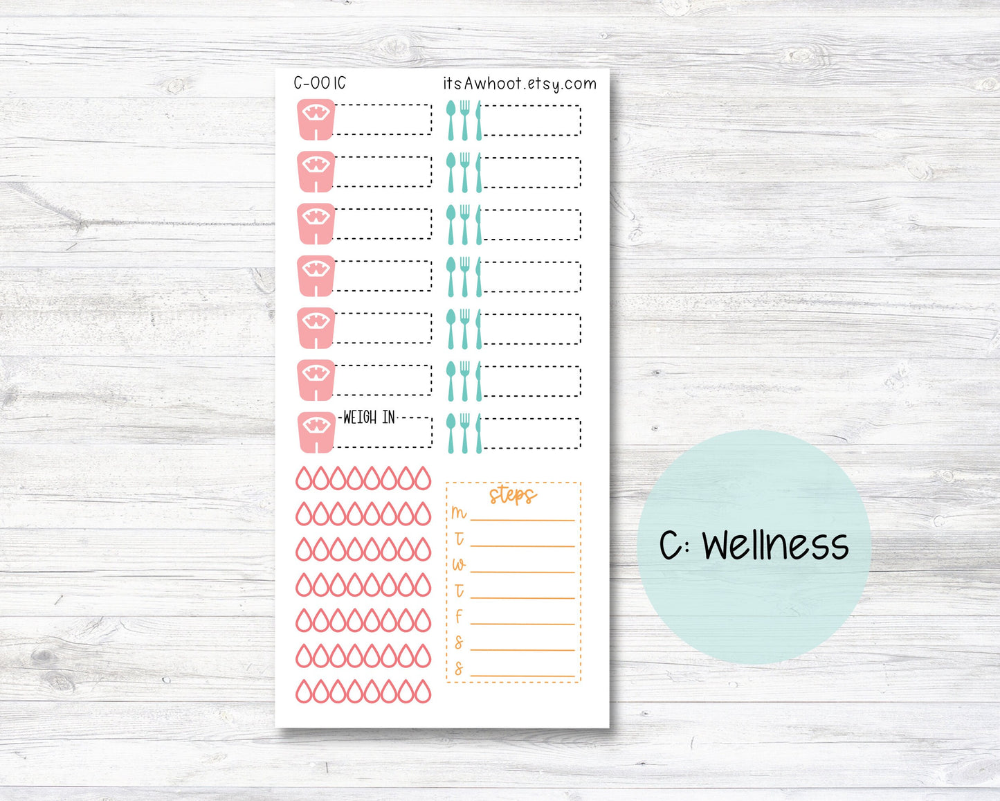 WEEKLY Kit Planner Stickers - "Retro Vibes" - Happy Planner CLASSIC - Vertical (C001)