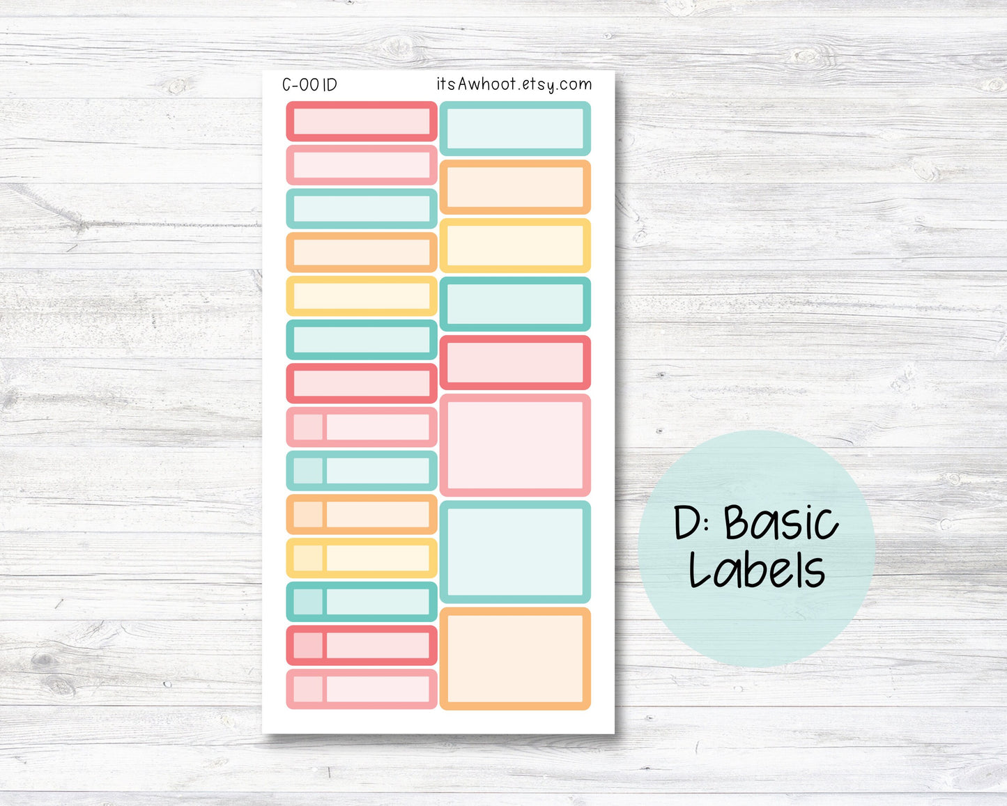 WEEKLY Kit Planner Stickers - "Retro Vibes" - Happy Planner CLASSIC - Vertical (C001)