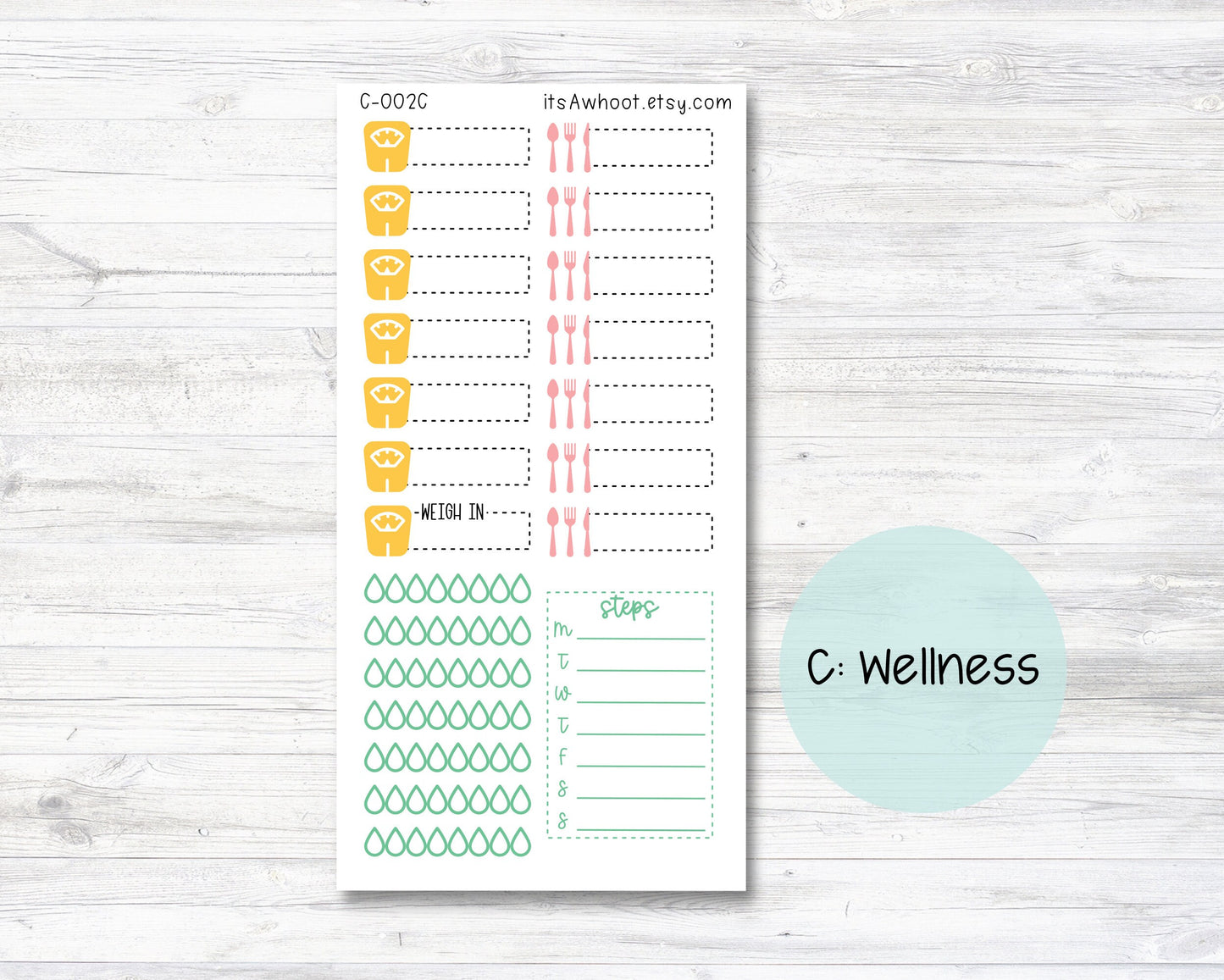 WEEKLY Kit Planner Stickers - "Tropical Fruit Summer" - Happy Planner CLASSIC - Vertical (C002)