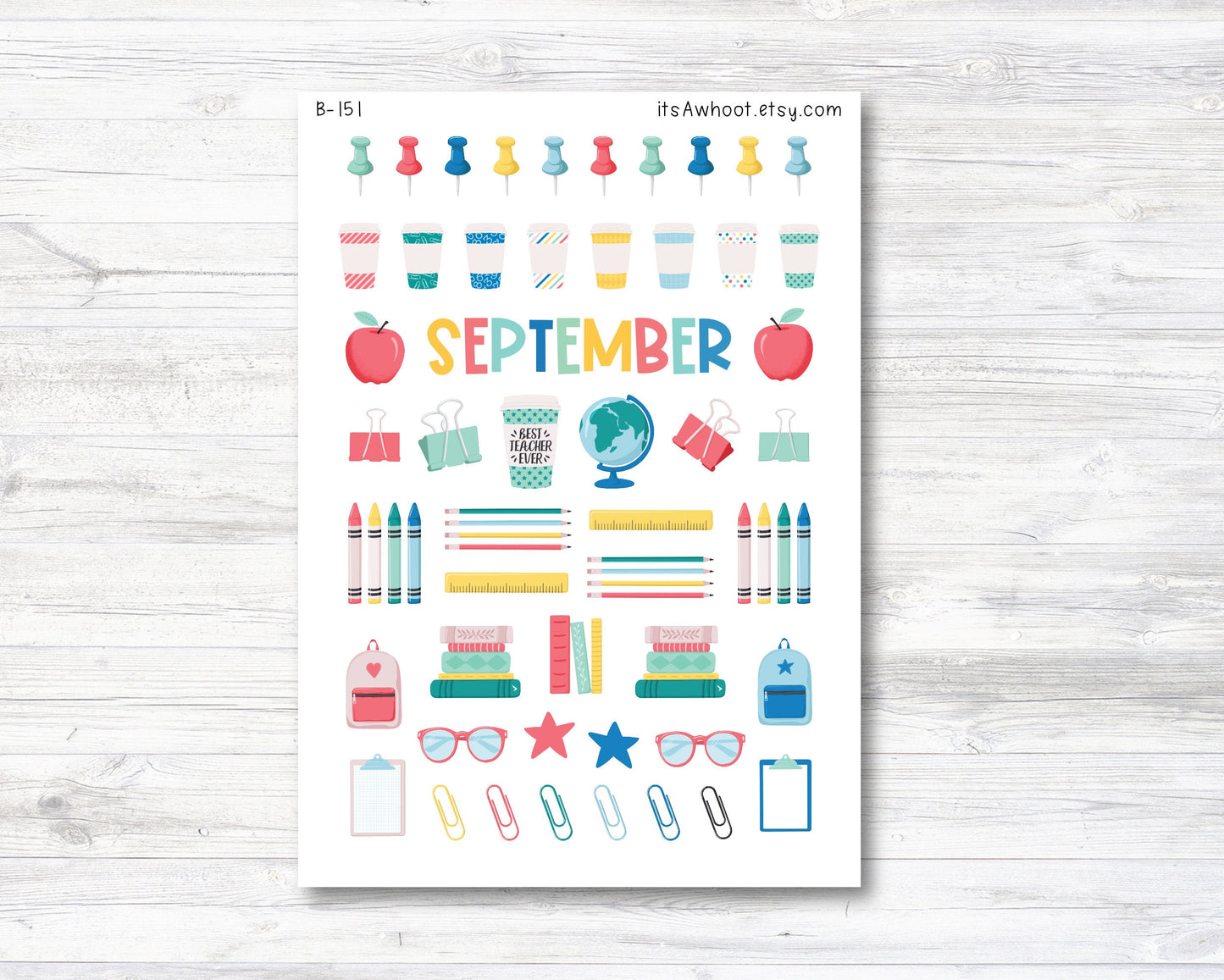 September Clipart - Back to School (B151)