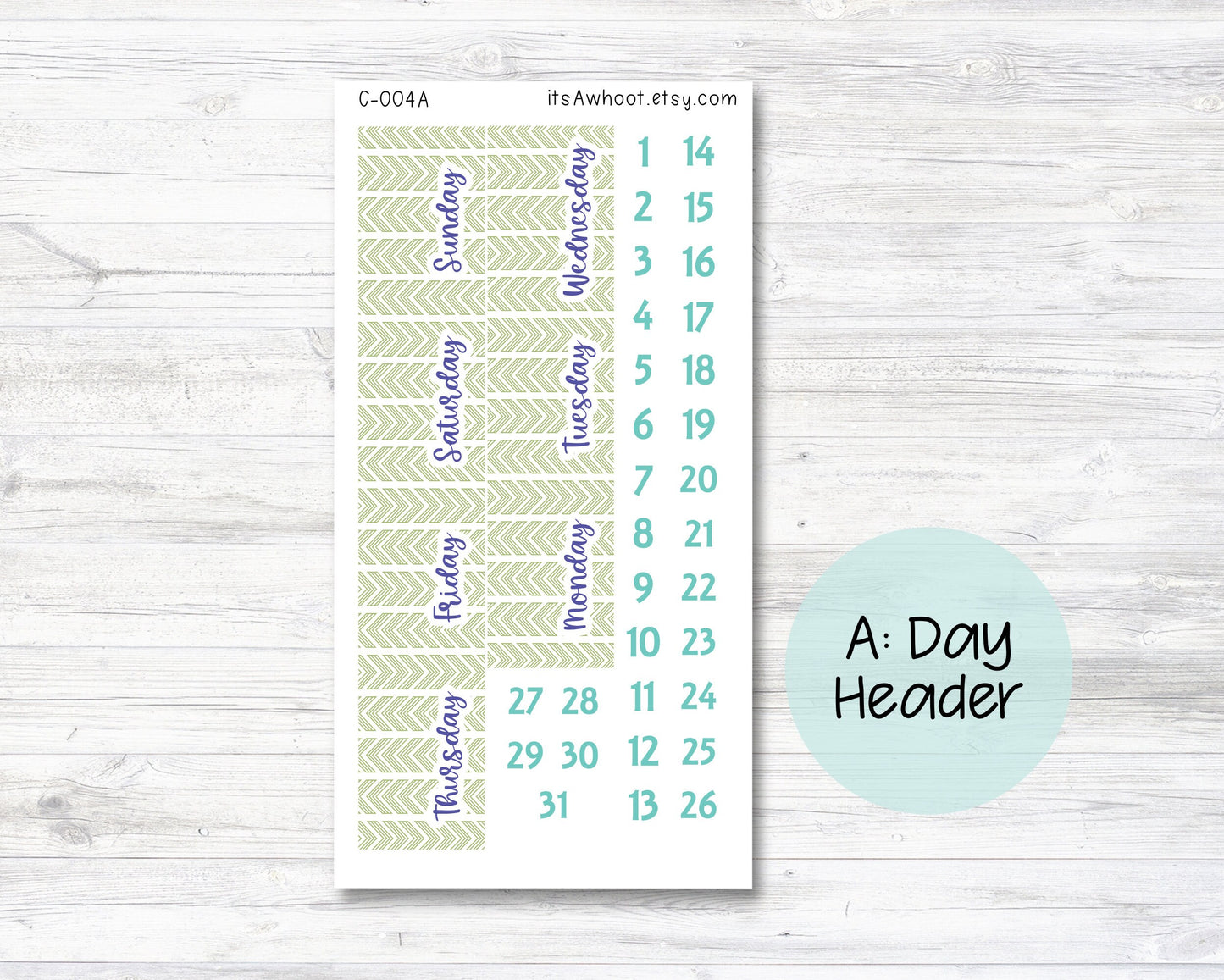 WEEKLY Kit Planner Stickers - "Double Arrow" - Happy Planner CLASSIC - Vertical (C004)