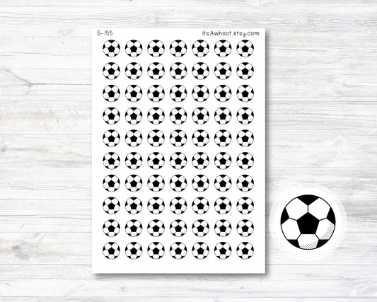 Soccer Planner Stickers, Soccer Icon Stickers (G155)