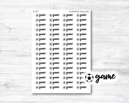 Soccer Game Planner Stickers (G157)