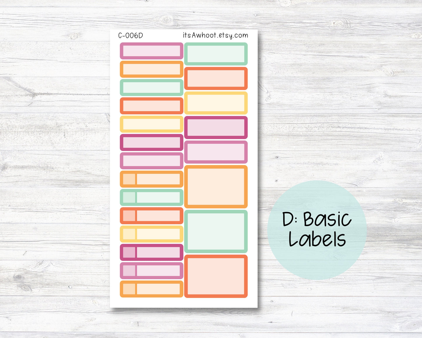 WEEKLY Kit Planner Stickers - "Pumpkin Spice" - Happy Planner CLASSIC - Vertical (C006)