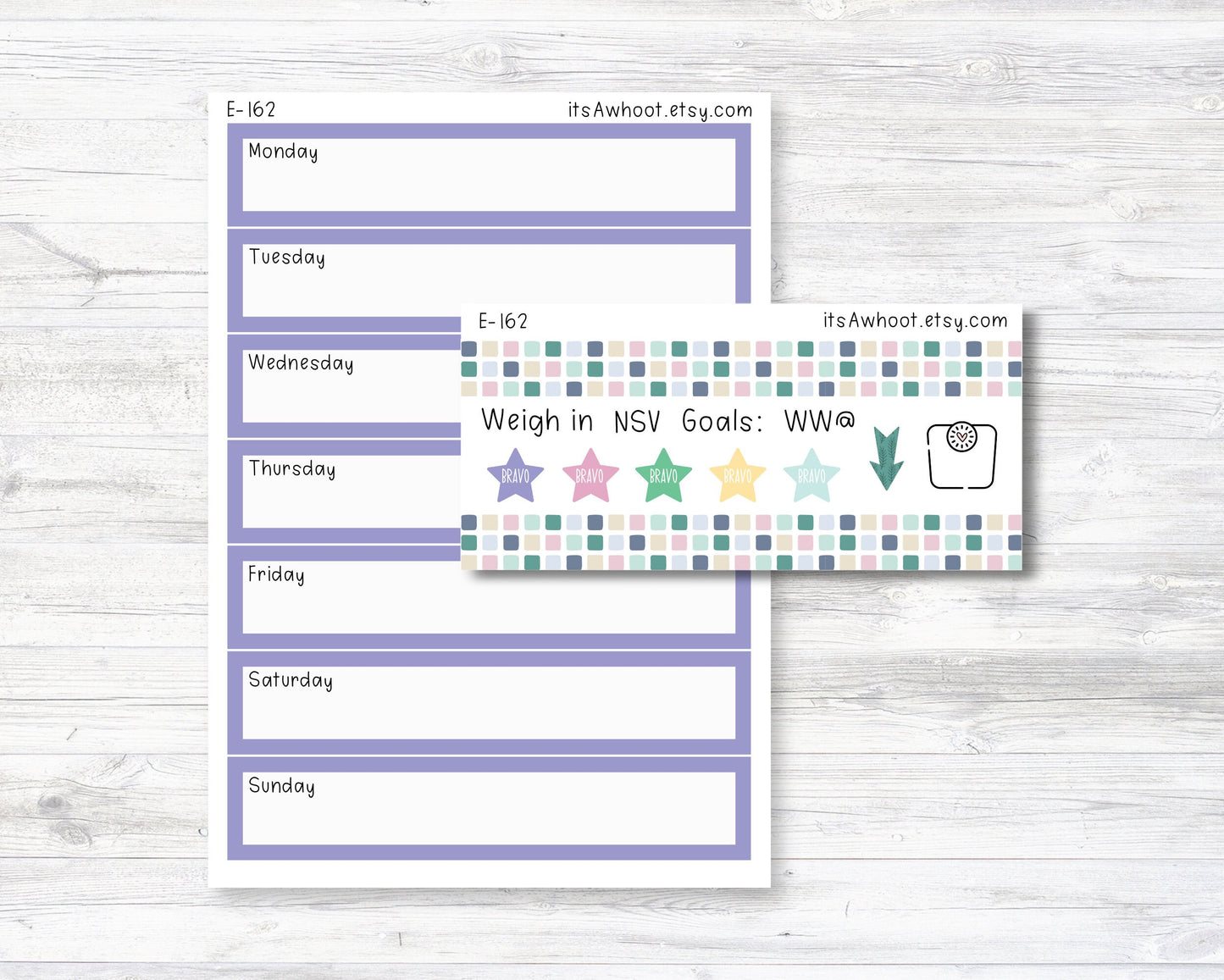 January Kit, Feelin' Cozy, Weight Loss Planner Stickers (B129-January3)