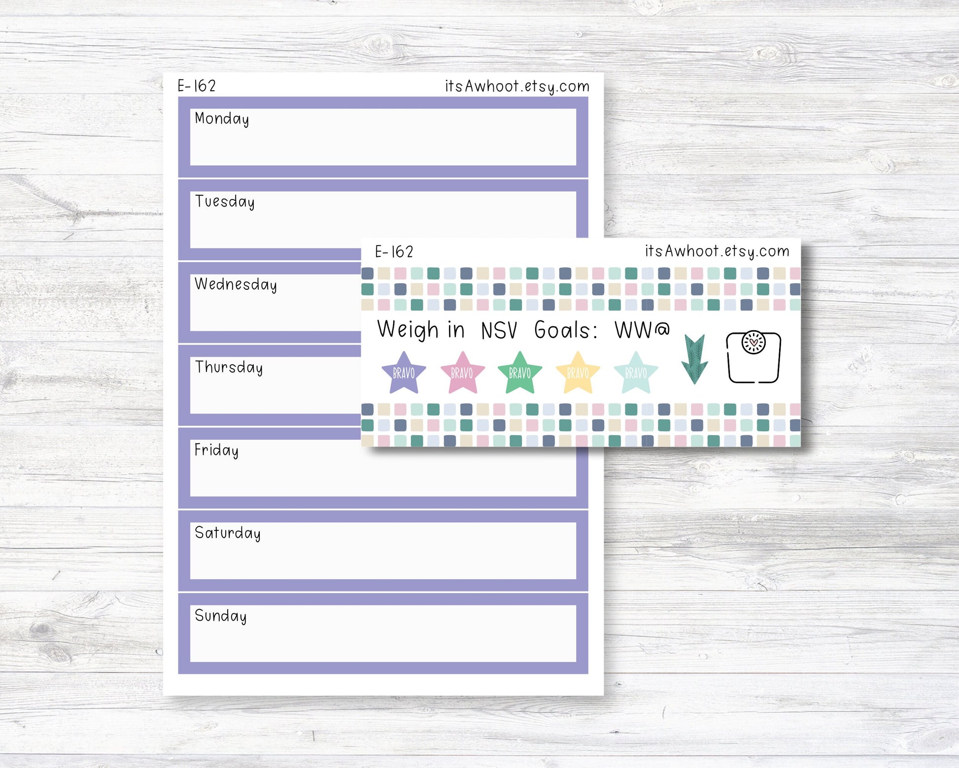 January Kit, Feelin' Cozy, Weight Loss Planner Stickers (B129-January3)