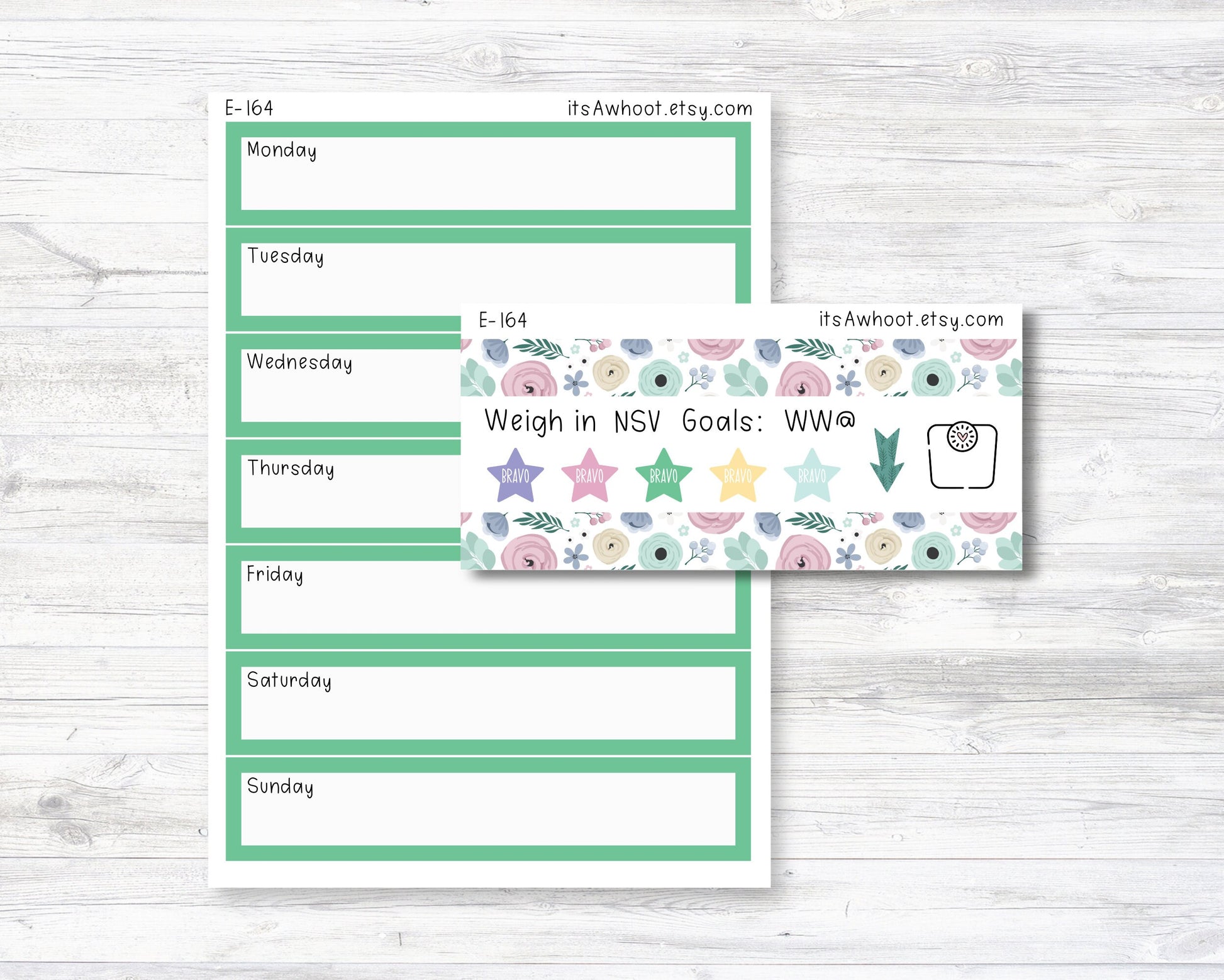 January Kit, Feelin' Cozy, Weight Loss Planner Stickers (B129-January3)