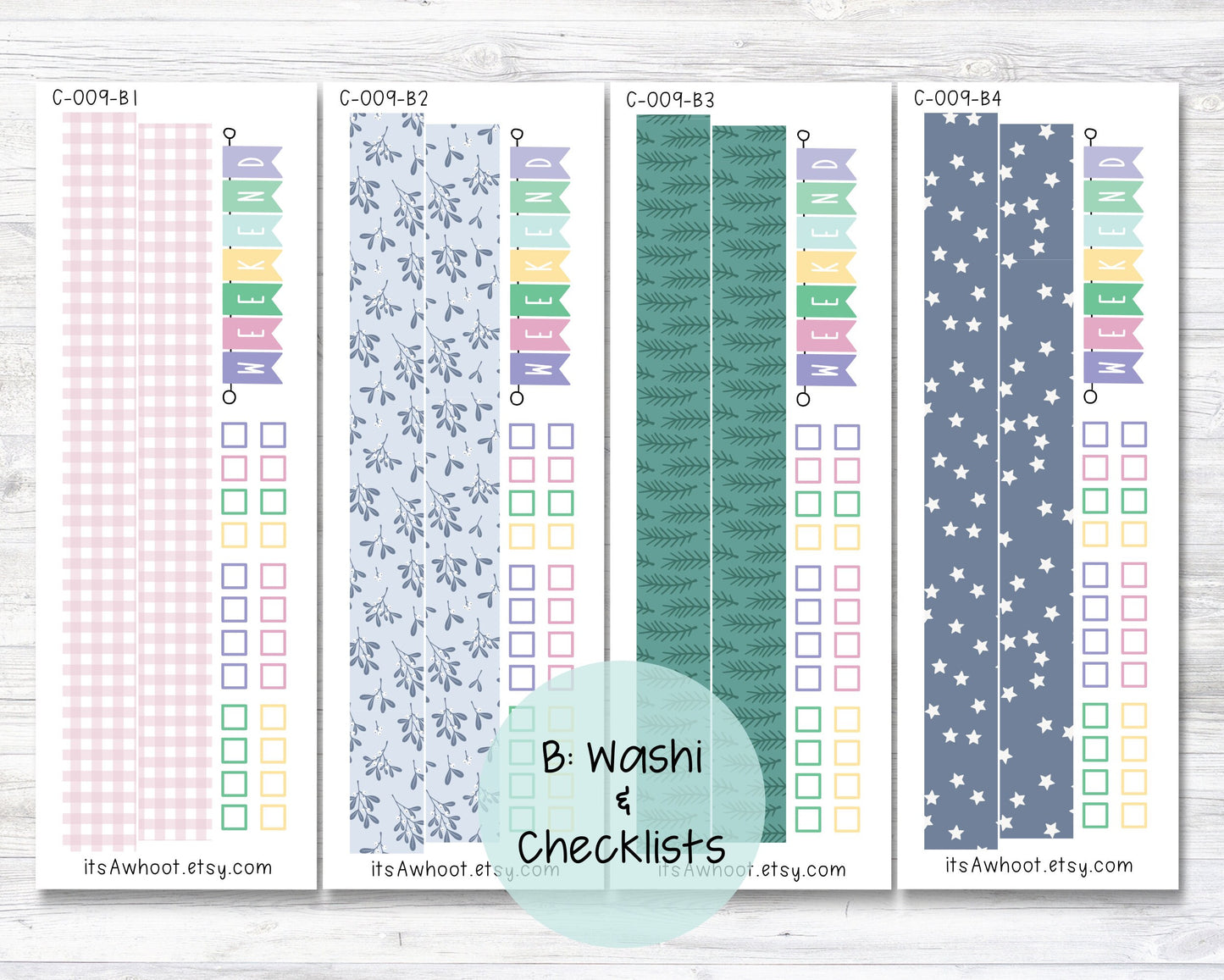 WEEKLY Kit Planner Stickers - "Feelin' Cozy" - Happy Planner CLASSIC - Vertical (C009)