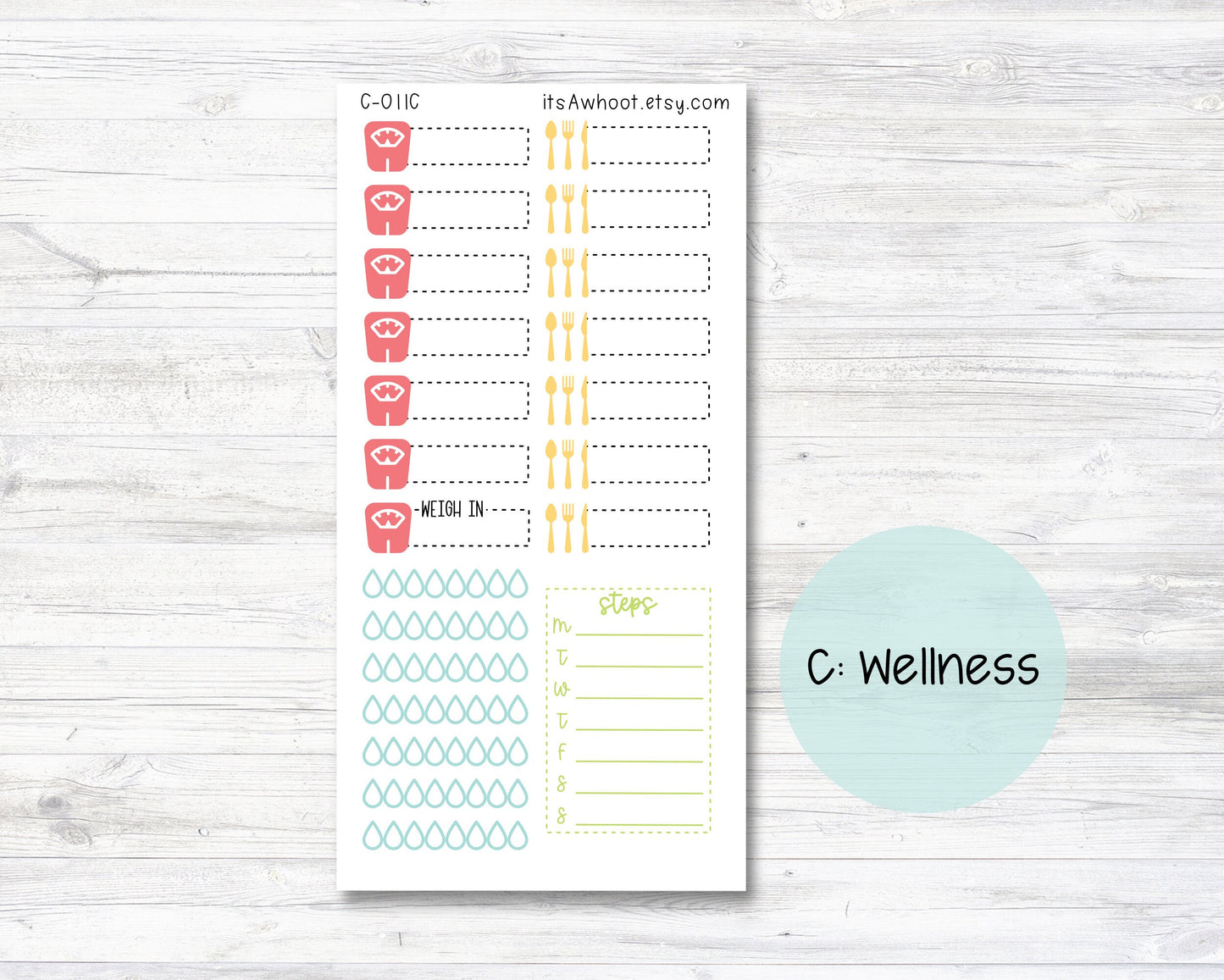 WEEKLY Kit Planner Stickers "Spring Ahead" - Happy Planner CLASSIC - Vertical (C011)