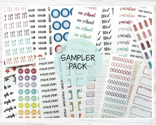 Mini Sampler Sticker Grab Bag Pack - Planner Stickers