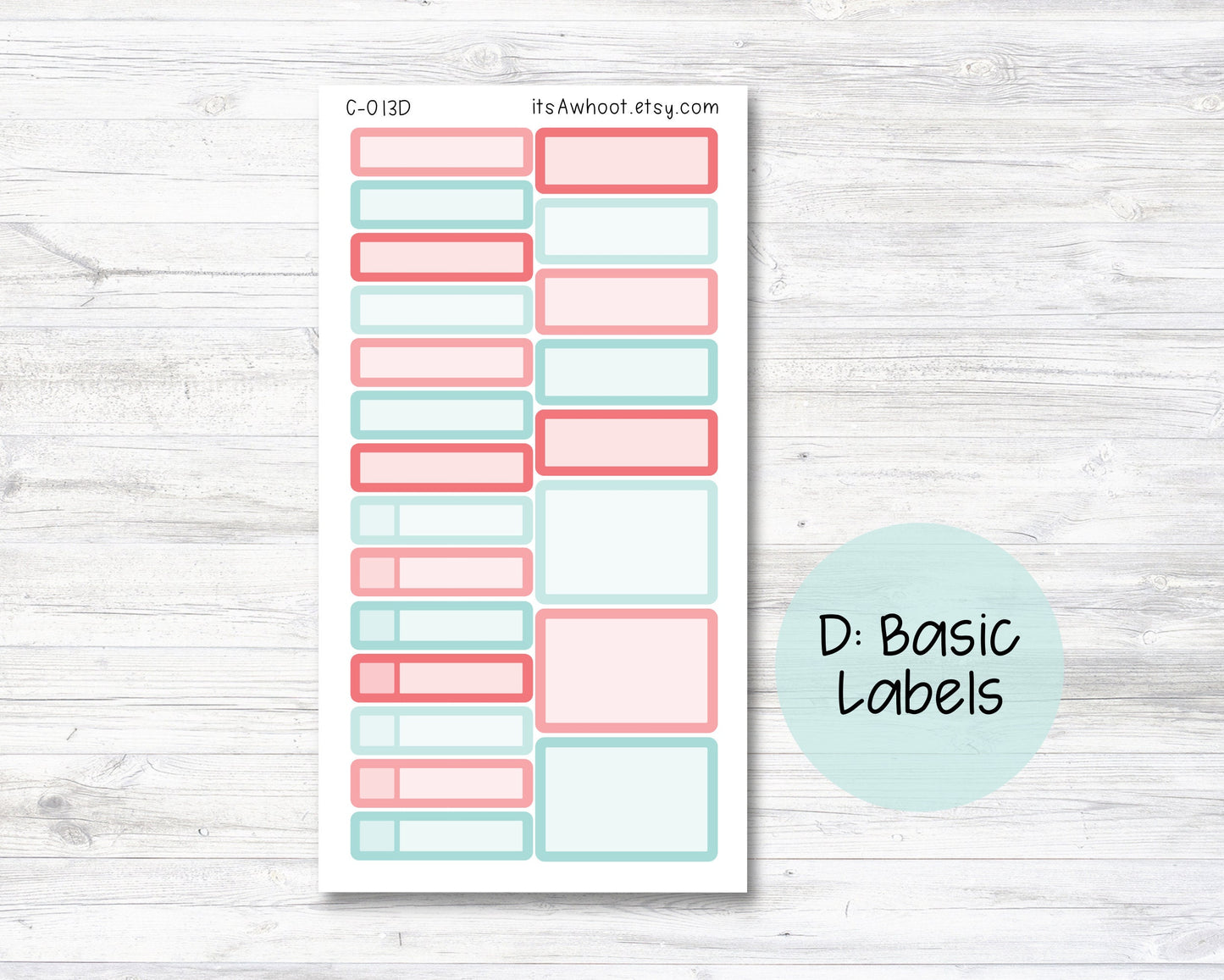 WEEKLY Kit Planner Stickers - "Bunny Hop" - Happy Planner CLASSIC - Vertical (C013)