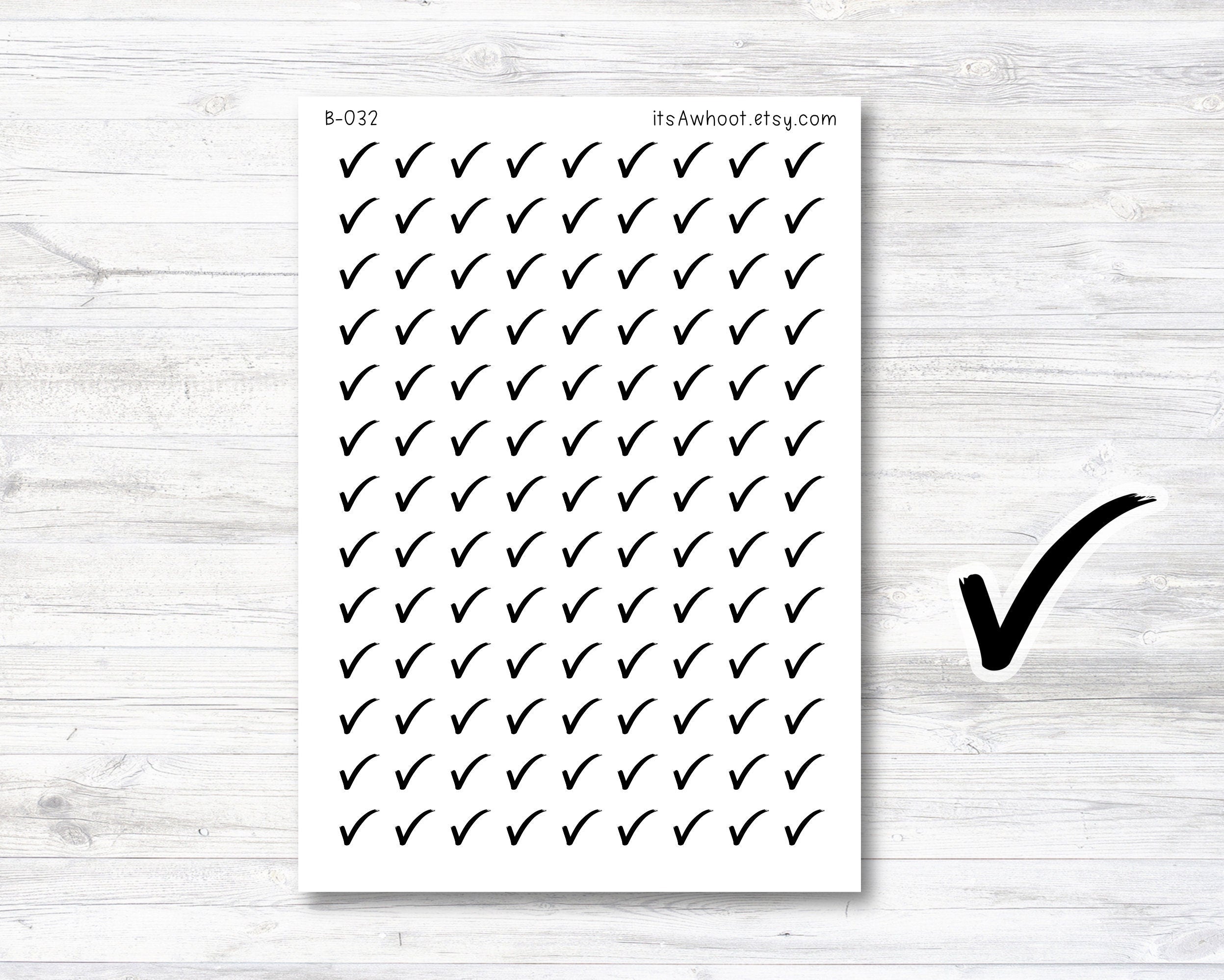 Check Mark Stickers (B032) – itsAwhoot