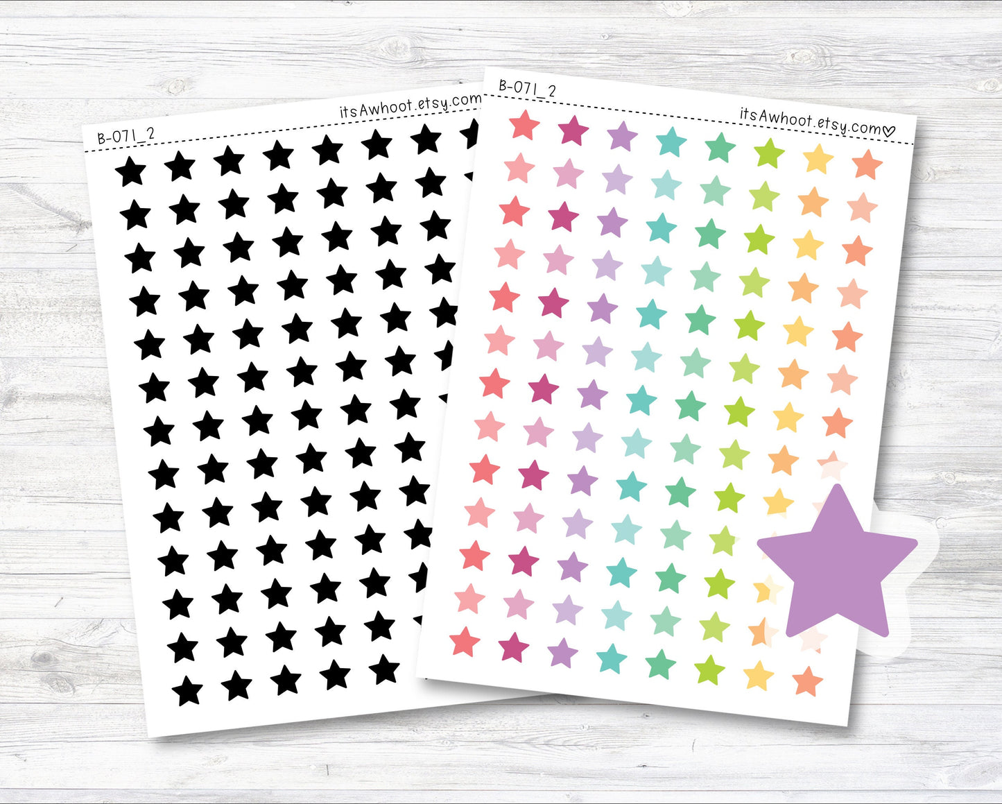 Star Planner Stickers, Star Stickers (B071_2)