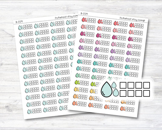 Water Tracker Stickers, Hydrate Planner Stickers, Hydrate Water Tracker Planner Stickers (B029)