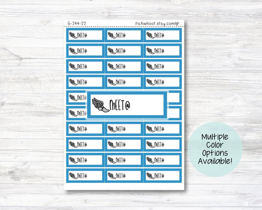 Track Meet Planner Label Stickers, Cross Country Stickers - Multiple Color Options (G244)