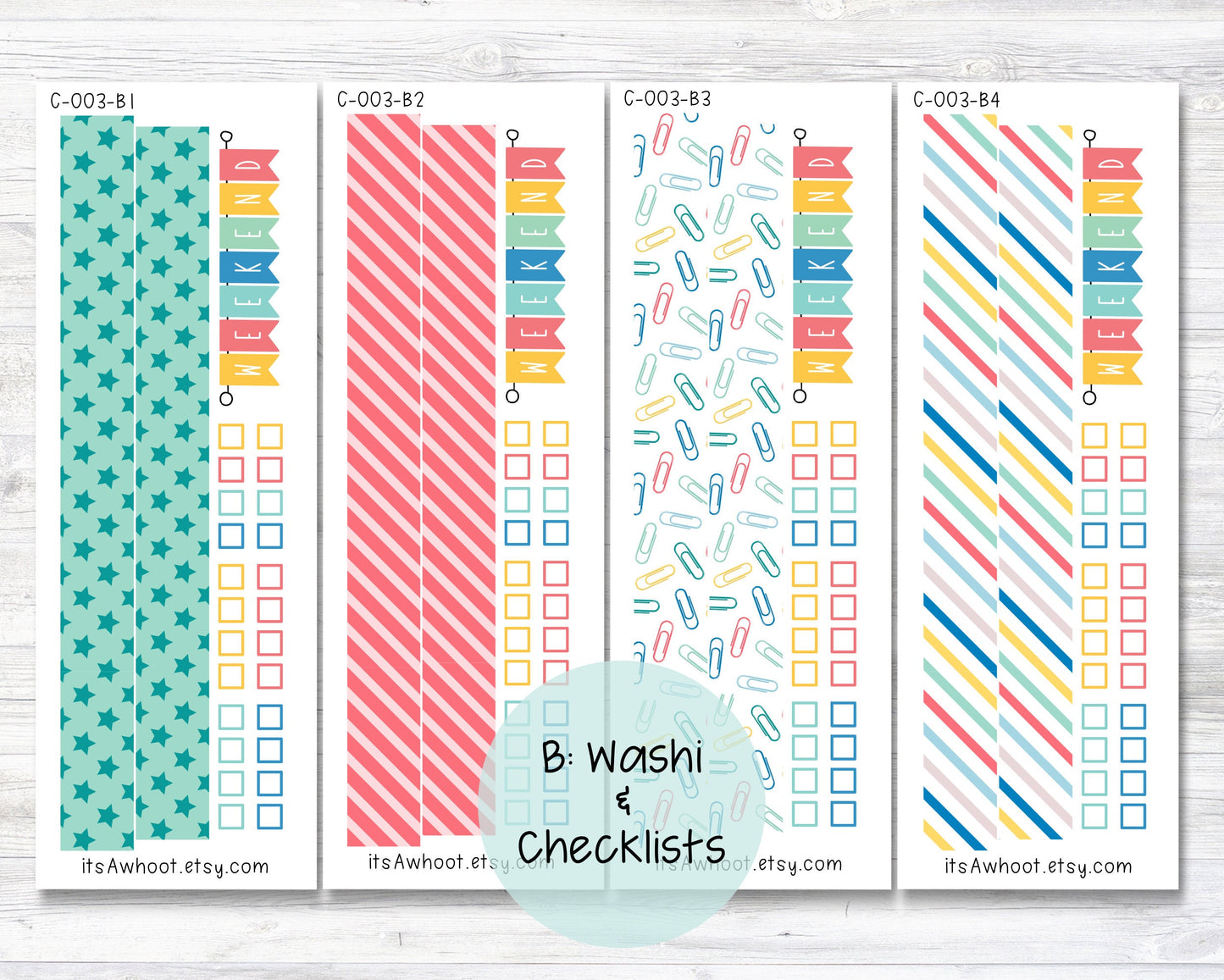 WEEKLY Kit Planner Stickers - "Back to School" - Happy Planner CLASSIC - Vertical (C003)