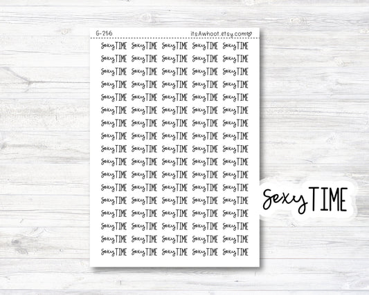 SEXY TIME Stickers, Sexy Time Script Planner Stickers, Sexy Time Mixed Script Stickers (G256)