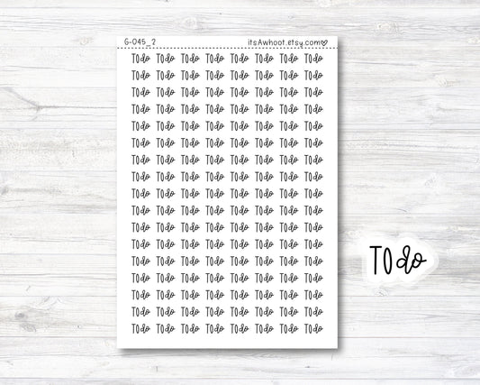 TO DO Stickers, To Do Script Planner Stickers, To Do Mixed Script Stickers (G045_2)
