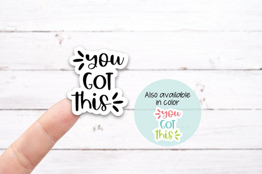 YOU GOT THIS Vinyl Decal (I018)