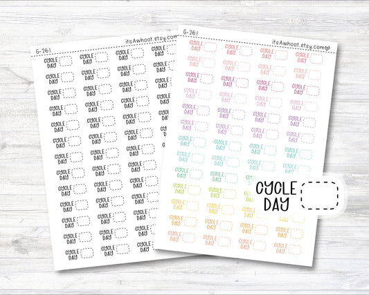CYCLE DAY sticker, Cycle Day Tracking Stickers, Cycle Day Planner Stickers (G261)