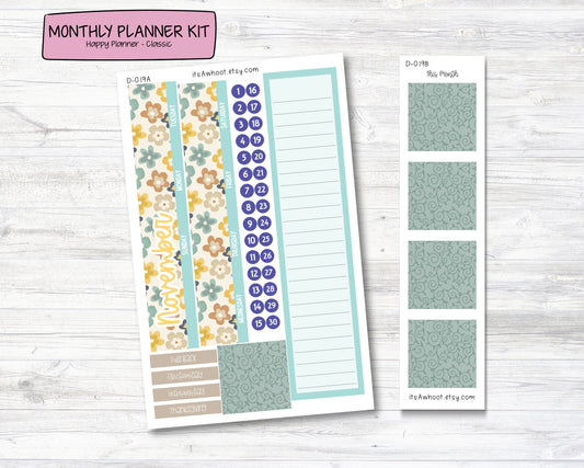 MONTHLY Kit Planner Stickers - NOVEMBER "Forever Fall" - Happy Planner CLASSIC (D019)