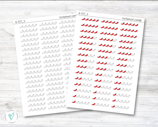 Spicy Rating Sticker, Pre-Filled Spicy Rating Planner Sticker (G227_3)